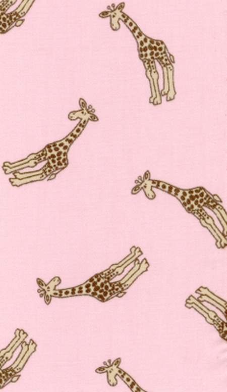 Giraffes on Pink - 60"